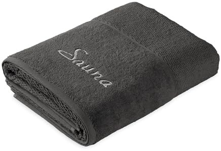 frottana Pearl Saunatuch 80 x 200 cm aus 100% Baumwolle, graphite