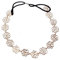 Bandeau Serre Tête Fleur Rose Ajouré Elastique Cheveux Collier Elégant Mode