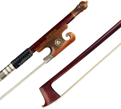SURVEAL Violinenbogen Ochsenhorn Frosch Violine Zubehör für 4/4 Violine