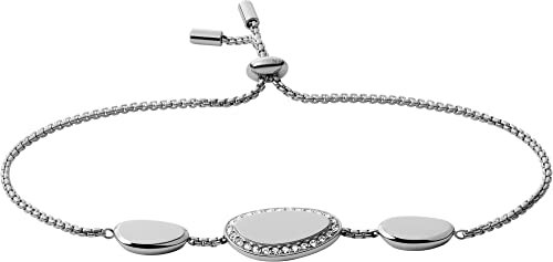 Skagen Damen Edelstahlarmband, Länge: 216 mm mit Schieberverschluss