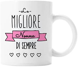 le herisson Tazza Mug Festa dei Nonni La Migliore Nonna di Sempre Simpatica Idea Regalo Divertente Personalizzabile -NONNA2
