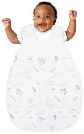 kolibri Baby-Schlafsack I Kliniklieferant Nr.1 I Atmungsaktiv I Für 0 bis 12 Monate | Ganzjahr Babyschlafsack I Oeko-TEX 100 Zertifiziert | Ärmellos Schlafsack | 2.5 TOG | Floral | 86/92 |