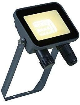 SLV Wand- und Deckenaufbauleuchte FLOODI S / Beleuchtung für Wände, Wege, Eingänge, LED Spot außen, Aufbau-Leuchte Outdoor, Gartenlampe, Decken-Strahler / IP65 3000K 9.3W 1040lm anthrazit