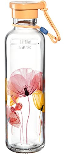 LEONARDO HOME Unisex – Erwachsene Flasche IN Giro 500 ml Flower apricot, 029113