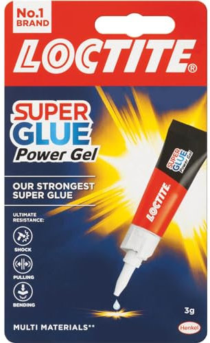 Loctite 2633674 Super Glue Gel, Transparent Clear, 3g