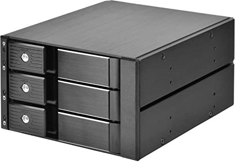 Silverstone SST-FS303-12G - Deux Ports de périphérique 5,25 à Trois 3,5 SAS 12Go / SATA 6Go/s Emplacement sans Plateau d’échange à Chaud HDD/SSD