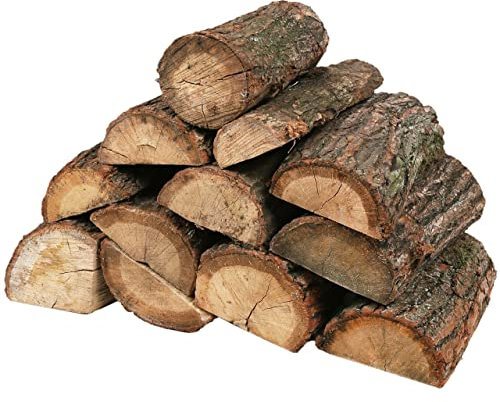 Bois de chauffage séché en chambre pour camp de feu, foyers, barbecue ou poêle à bois de cheminée en chêne 25 kg
