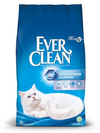 Ever Clean Clumping Cat Litter, Extra Strong Unscented 20L