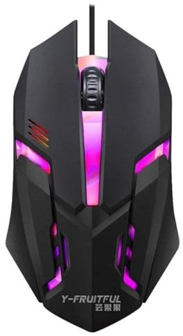 Ratón para juegos con cable USB, 5500 dpi, ajustable, 7 botones, retroiluminado, LED, profesional, para gamer S9g5, para PC Ergon