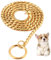 Hundekettenkragen, 15,8 -Zoll -Edelstahl -Hundehällerkragen, Gold Slip Choke -Kette für Hunde Training Gehen, Hunde Halskragen, Hundekettenkragen