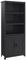 Panana 5 Tier Bookshelf with 2 Doors Cupboard, Wooden Tall Bookcase Cube Shelves Storage Cupboard Organizer Display Free Standing Unit (Black)