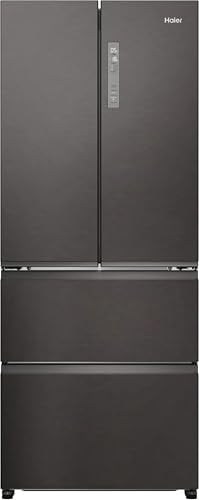 Haier HFR3718ENMD - Refrigerador americano sin escarcha, 402 litros, Instalación libre, Clase energética E