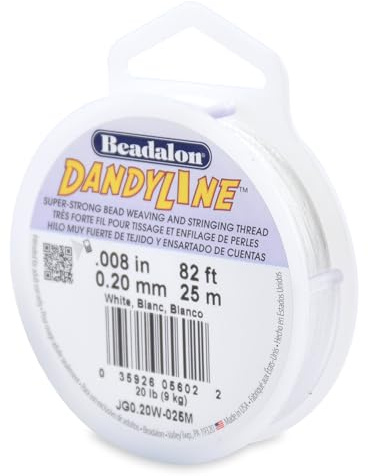 Beadalon 0.20 mm 25 m Dandyline, White