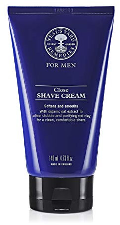 Neal's Yard Remedies Close Shave Cream, Softens & Smoothes Skin, Shaving Cream For Men, Vegan & Cruelty-Free, 140ml