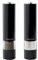 Andrew James Salt and Pepper Mills Electric Grinder Set | Illuminated Dispensing Adjustable Coarseness from Ceramic Blades | One Touch Operation | Battery Powered | 23cm x 5.5cm (Black)