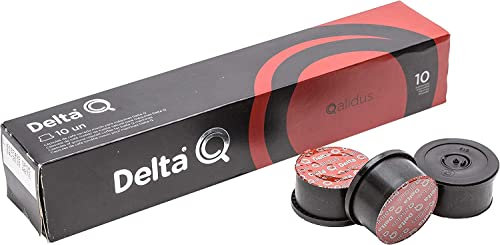 Delta Q Qalidus Ground Coffee Capsules - Intense Espresso with Caramel Notes (Pack 24 X 10 Units, Total 240 Capsules, Intensity 10/15)
