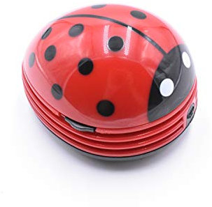 Red Beetle Shaped Portable Corner Desk Table Top Vacuum Cleaner Mini Cute Vacuum Cleaner Dust Sweeper