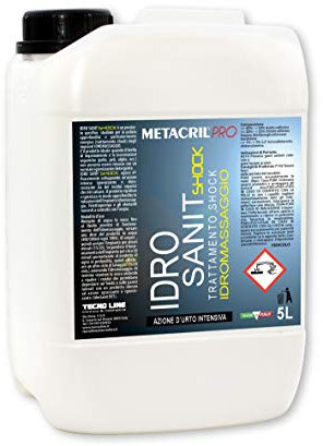 Metacril Pro Idro Sanit Shock, Igienizzante, Trattamento d'Urto, per Impianti Idromassaggio - 5 LT