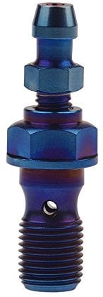 Ruifu Titanium M10 1,25 mm 1,0 mm Einzelkupplungszylinder, Banjoschraube mit Entlüftungsventil für Ducati KTM