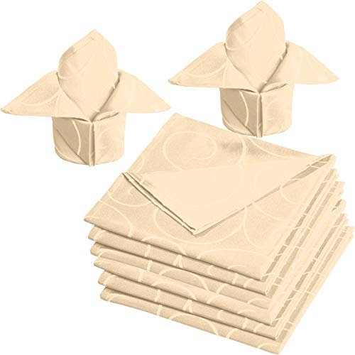 Erwin Müller ServietteOberhausen 8er-Pack Jacquard sekt Größe 50x50 cm