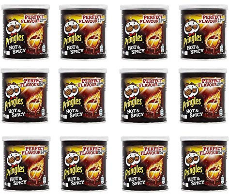 12x Pringles Perfect Flavour Hot & Spicy Patatine 40g Kartoffel chips