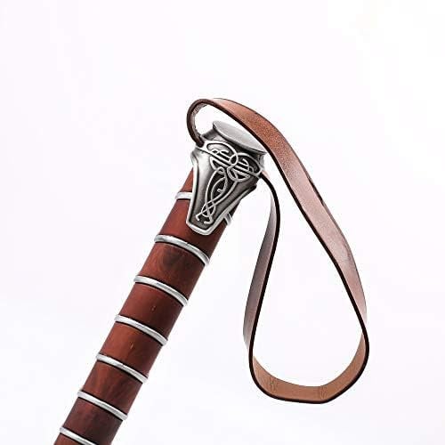 MASTERGOSWORDS Thor Mjolnir Hammer Collectable 1:1 Replica Cosplay Costume Prop Toy (Standing Base Included)