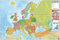 Close Up Mapa Europeo Poster Con Banderas 91,5 x 61 cm en español - Europakarte Poster Flaggen mit spanischen Beschriftungen