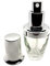 Empty Glass Perfume Bottle Conical with Silver Fine Mist Atomiser (20ml)