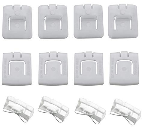OTOTEC Lot de 12 clips de guidage coulissants pour siège de voiture 435881203A 171881213B en plastique compatible avec MK1 MK2 MK3 Golf