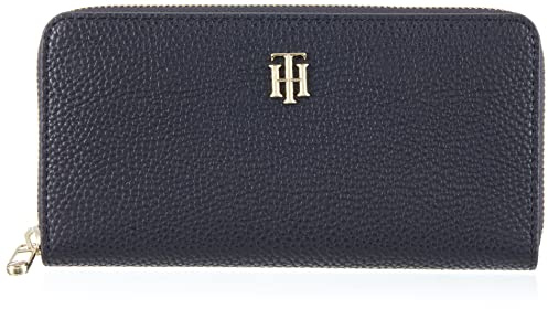 Tommy Hilfiger TH Soft Large ZA Wallet, Blau, One Size