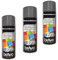Lot de 3 bombes de peinture, spray peinture nuancier Ral, Intérieur et Extérieur, 400 ml, de MadeInNature (Gris argenté Ral 7001 Brillant lot de 3)