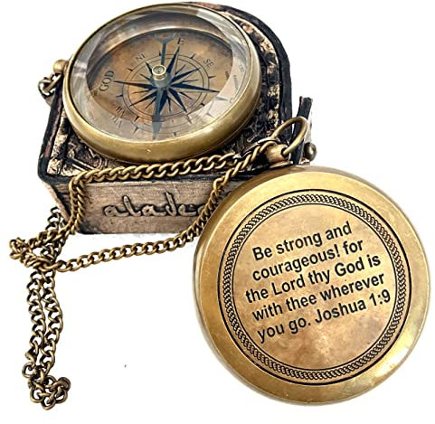 Religiöse Geschenke für Männer – God My Lord Guide Me Kompass,Taufgeschenk für Teenager-Jungen, katholisches christliches Erstkommunionsgeschenk für Kinder, Missionar-Konfirmationsgeschenk