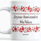 Paroles d'amour Idée cadeau pour anniversaire niece Anniversaire nièce Mug original joyeux anniversaire nièce avec des cœurs