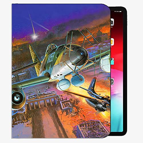 Smart Case para el iPad Air 2, Aircraft Fire Flight City Case Night Case Slim Shell Funda para iPad Air2 9.7 Pulgadas