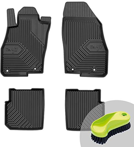 FROGUM No.77 Gummimatten Ganzjahresset von Auto Fußmatten Autofussmatten für Alfa Romeo MiTo 2008-2018 | Langlebiges TPE Material