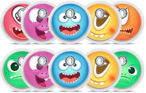 FreeStyle Libre 3 Sensor Sticker - 10er SetMonsterparty - Aufkleber für Sensoren | Diasticker®