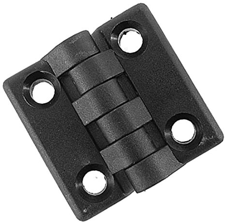 PATIKIL 47 x 47mm Raggio Cerniere, 2pz Plastica Cerniere per Porta, Nero