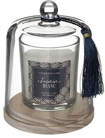 ATMOSPHERA CREATEUR D'INTERIEUR - Candela profumata loli 130g con copertura in vetro al gelsomino