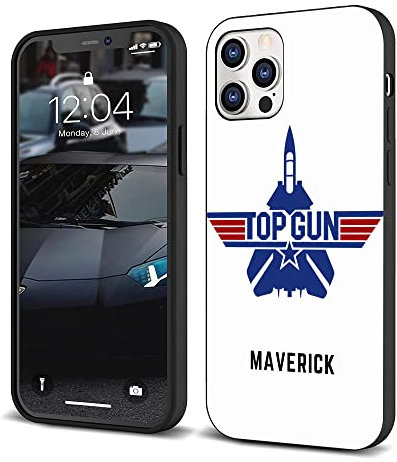 ZHETUODANG Modisch Kompatibel mit iPhone 12 Hülle iPhone 12 Pro Hülle Stoßfeste Abdeckung Schöne Klassische Muster Stilvolle TPU Hülle (Action-Drama-Top-Gun-Maverick-1)