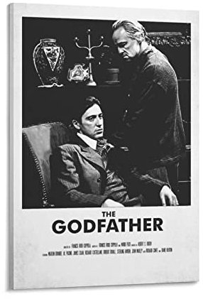 NANXIANG Filmposter The Godfather Gangster auf Leinwand, Poster, Wandkunst, Drucke, hängendes Foto de