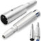 Xiatiaosann XLR 3 Pin Male to 1/4 6.35mm Female Adapter Socket Audio Connector TRS Jack, XLR to 6.35mm Microphone Mixer Stereo Converter, Silver, 4 Pcs