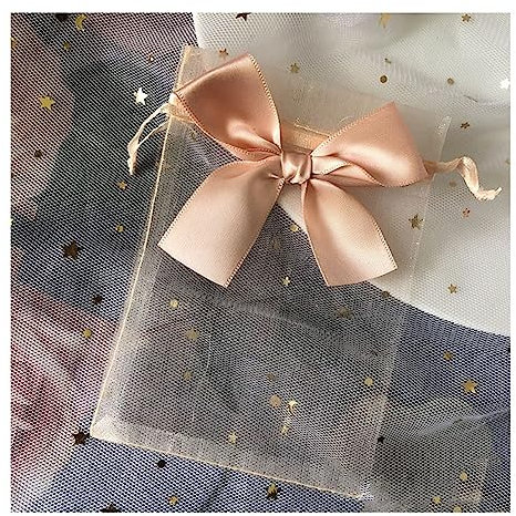 Yurosiay 30 Stück Organzasäckchen Bunt Organzabeutel Mit Satin Schleifen Organzasäckchen Mit Kordelzug Geschenksäckchen Organza Schmuckbeutel Organza Organzabeutel Hochzeit Dunkelpink 9×12cm