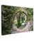 MuchoWow© Wandbilder Groß 120x80 cm XXL Schlafzimmer Home Deko Wohnung Bild Wohnzimmer Fotoleinwand Wand Bilder Leinwand Wall Decor Fensterblick - Wald - Steine - Aussicht - Weg