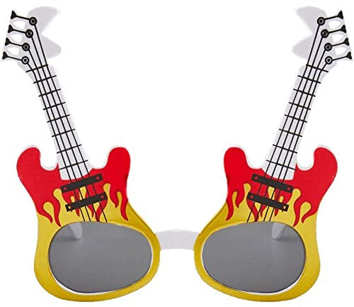 Hrippy Lustige Partybrillen Gitarre Form Sonnenbrille Musikinstrument Sonnenbrille Party Brille Für Cosplay -Party -Dekoration