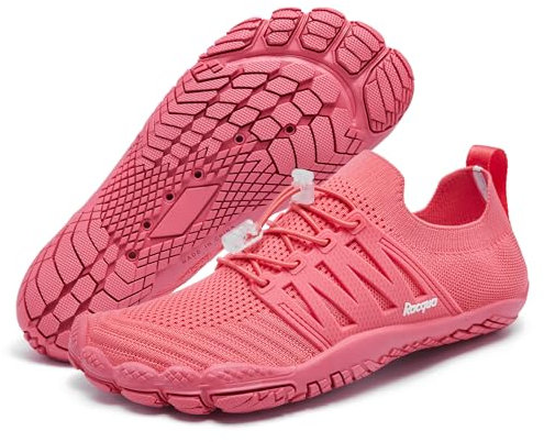 Racqua barfuss Schuhe Damen Wasserschuhe Unisex barfußschuhe Badeschuhe Schwimmschuhe Aquaschuhe Strandschuhe Rot39