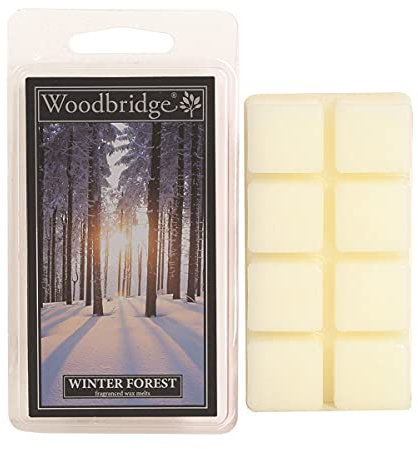 Woodbridge Duftwachs für Duftlampe | 4er Set Winter Forest | Duftwachs Winter | 8 Wax Melts für Duftlampe | Raumduft für Aromatherapie | 8h Brenndauer je Melt (68g)