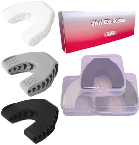 Jaw Exerciser,Jaw Toner for Jawline,Jaw Trainer Chisel Your Jawline,3pack of Jawline Trainer,Jawline Exerciser Chew(40lbs+50lbs+60lbs)