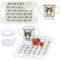 Rosa Lifestyle Cat Two Handled Melamine Mug, Lids & Serving Tray Set (400ml/14oz) Mug Capacity Tray (33.8cmx20.6cm) Lightweight Mobility Aid for Elderly Gift Set (Cat)