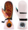 Qunature Gants Ski Hiver Étanche Écran Tactile Coton Épais Chaud Coupe-Vent Respirant Moufle Neige Femme Homme Parent avec Poche Thermique Snowboard Patinage Glace Automne Rose S
