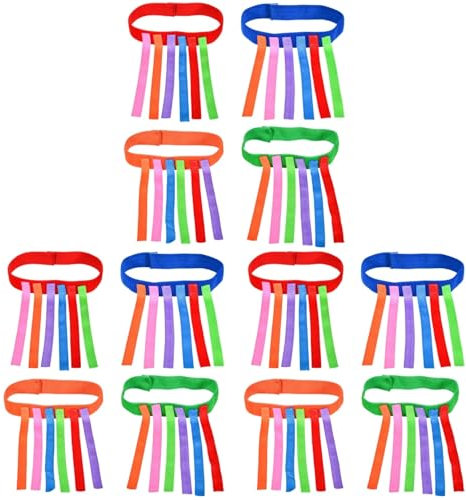 Vaguelly 12 STK Sportspielzeug für Kleinkinder Gürtel Jungs-Spielzeug Kinderspielzeug Spielzeug-Schwanzfang lustiger Schwanzfang ziehen Schnapp dir den fang den Ball Weste Tail catching Game Set